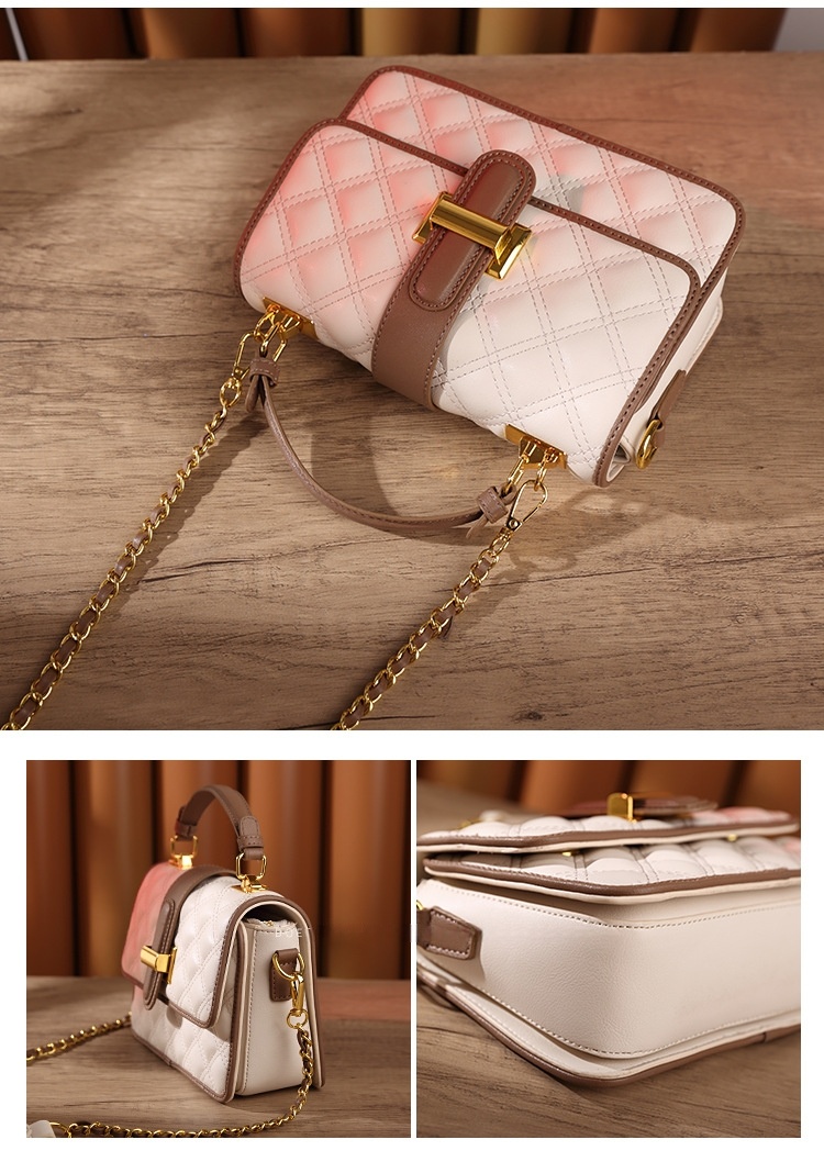 2025 New Summer Womens Light Luxury Quilted Crossbody Handbag